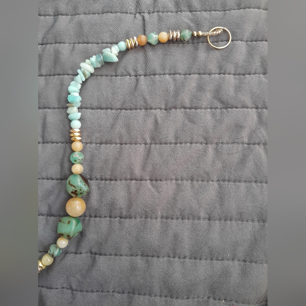 Handmade Amazonite w/Yellow Jade Sun Catcher - Picture 5 of 5